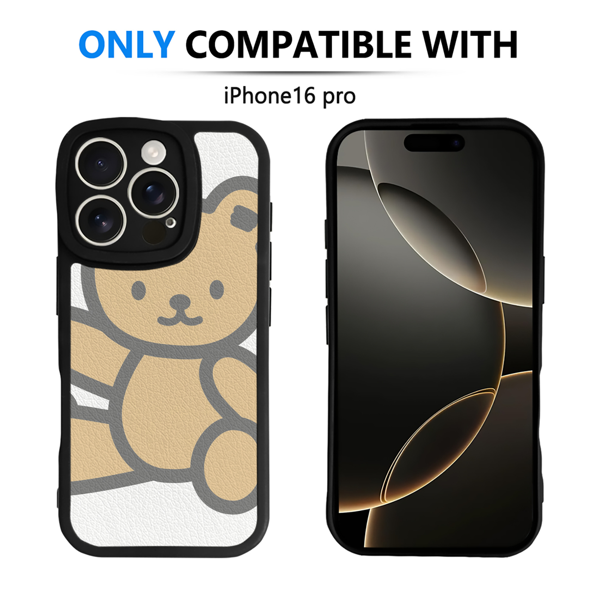 （画像用） Hello Kitty ハローキティ 【iPhone 16シリーズ対応】シリコンスマホケース（レザー調） 材質：シリコン